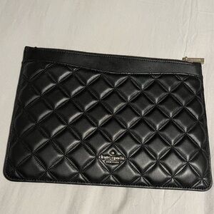 Kate Spade Quilted Black Clutch